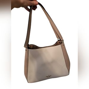 Kate Spade Shoulder Bag with 2 Straps in White and Creme